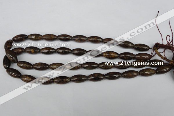 CBZ406 15.5 inches 10*20mm rice bronzite gemstone beads