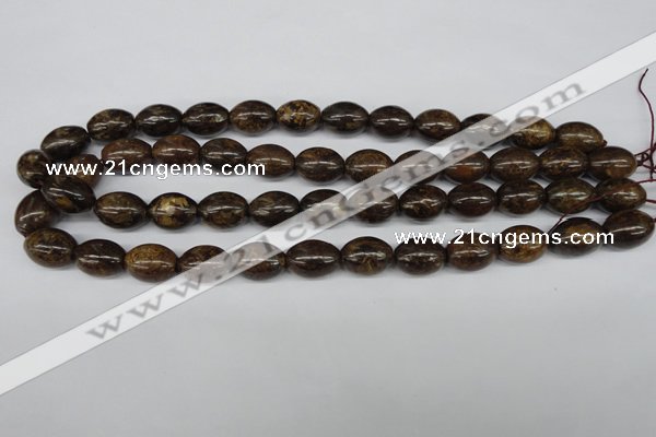 CBZ407 15.5 inches 10*14mm rice bronzite gemstone beads