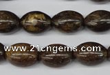 CBZ408 15.5 inches 12*16mm rice bronzite gemstone beads