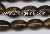 CBZ410 15.5 inches 15*20mm rice bronzite gemstone beads