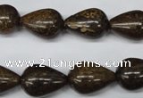 CBZ414 15.5 inches 13*18mm teardrop bronzite gemstone beads