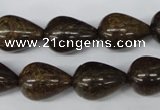 CBZ415 15.5 inches 15*20mm teardrop bronzite gemstone beads