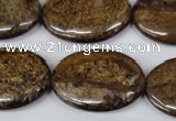 CBZ422 15.5 inches 22*30mm oval bronzite gemstone beads