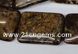 CBZ424 15.5 inches 22*30mm rectangle bronzite gemstone beads