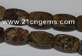 CBZ427 15.5 inches 12*16mm flat drum bronzite gemstone beads