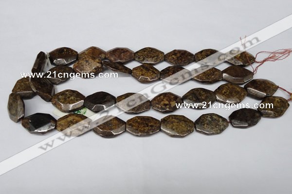 CBZ441 15.5 inches 20*25mm octagonal bronzite gemstone beads