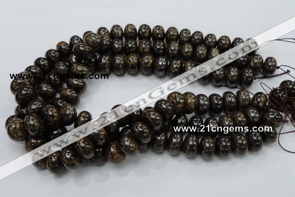 CBZ55 15.5 inches 10*15mm rondelle bronzite gemstone beads wholesale