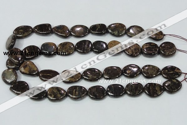 CBZ60 15.5 inches 18*25mm freeform bronzite gemstone beads