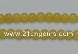 CCA03 15.5 inches 6mm round yellow calcite gemstone beads wholesale