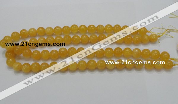 CCA06 15.5 inches 12mm round yellow calcite gemstone beads wholesale