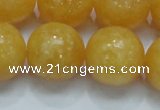 CCA08 15.5 inches 20mm round yellow calcite gemstone beads wholesale