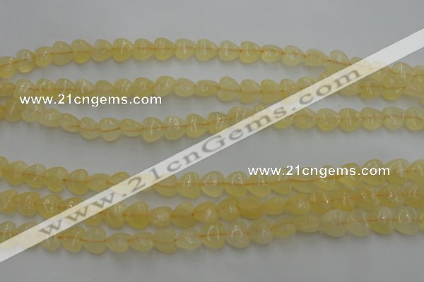 CCA22 15.5 inches 8*8mm heart calcite gemstone beads wholesale