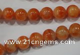 CCA303 15.5 inches 10mm round orange calcite gemstone beads wholesale