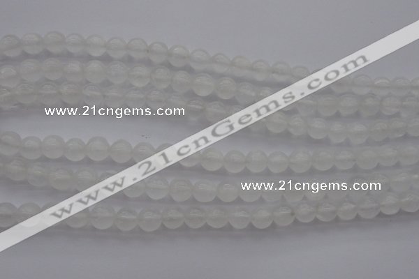 CCA353 15.5 inches 8mm round white calcite beads wholesale