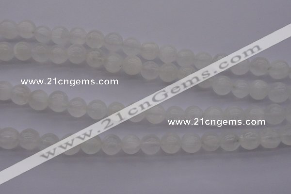 CCA354 15.5 inches 10mm round white calcite beads wholesale