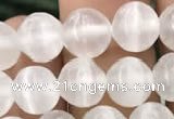 CCA362 15.5 inches 8mm round white calcite gemstone beads