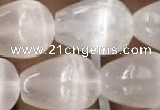 CCA376 15.5 inches 10*14mm teardrop white calcite gemstone beads