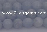 CCA406 15.5 inches 8mm round blue calcite gemstone beads