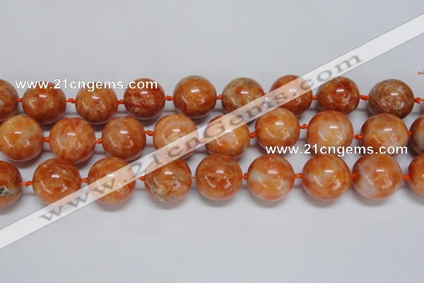 CCA458 15.5 inches 20mm round orange calcite gemstone beads