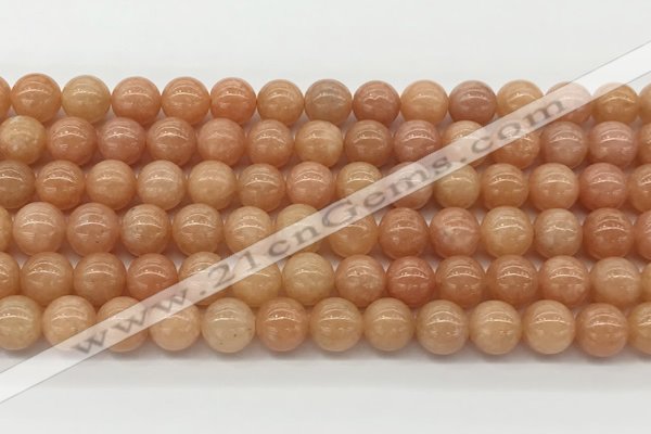 CCA514 15.5 inches 6mm round peach calcite gemstone beads