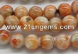 CCA52 15.5 inches 10mm round orange calcite gemstone beads wholesale