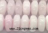 CCA536 15 inches 6*10mm rondelle pink calcite beads