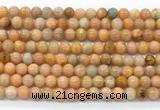 CCA551 15.5 inches 6mm round peach calcite gemstone beads