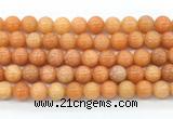 CCA572 15 inches 10mm round peach calcite gemstone beads