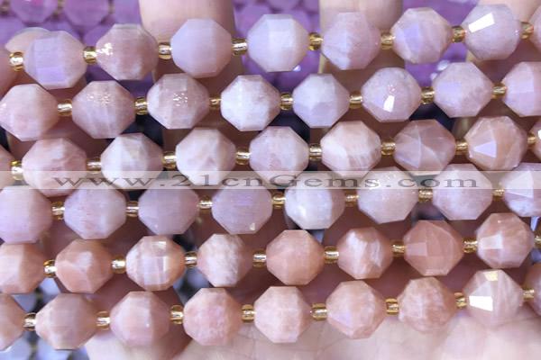 CCB1005 15 inches 9*10mm faceted monstone beads