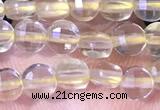CCB1039 15 inches 4mm faceted coin citrine beads