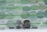 CCB1136 15 inches 4mm faceted coin fluorite beads