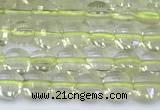 CCB1142 15 inches 4mm faceted coin lemon quartz beads