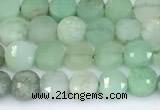 CCB1150 15 inches 4mm faceted coin Australia chrysoprase beads