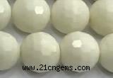 CCB1213 15 inches 12mm faceted round ivory jasper beads