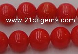 CCB126 15.5 inches 8mm round red coral beads strand wholesale