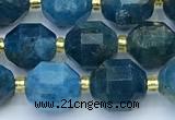 CCB1265 15 inches 9*10mm faceted apatite gemstone beads