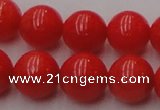 CCB127 15.5 inches 9mm round red coral beads strand wholesale