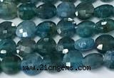 CCB1390 15 inches 4mm faceted coin apatite beads