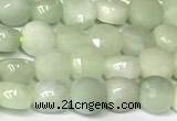 CCB1402 15 inches 6mm faceted coin jade beads