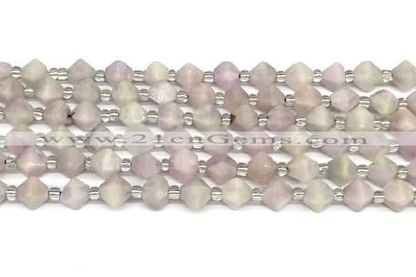 CCB1603 15 inches 10mm faceted kunzite gemstone beads