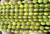 CCB1771 15 inches 6mm faceted coin Korean jade beads