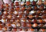 CCB1939 15 inches 8mm faceted coin dream agate beads