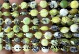 CCB2007 15 inches 8mm faceted coin Australia chrysoprase beads