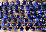 CCB2040 15 inches 8mm faceted coin sodalite gemstone beads