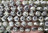 CCB2338 15 inches 12mm faceted coin dalmatian jasper beads