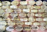 CCB2502 15 inches 9*14mm faceted marquise lemon quartz beads