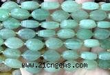 CCB2509 15 inches 9*14mm faceted marquise green aventurine jade beads