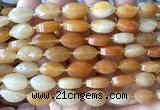 CCB2511 15 inches 9*14mm faceted marquise red aventurine jade beads