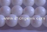 CCB403 15.5 inches 10mm round white tridacna beads wholesale