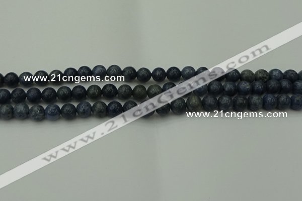 CCB450 15.5 inches 4mm round blue coral beads wholesale